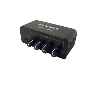 Amplificador de auriculares mezclador de sonido de audio de alta fidelidad con caja de conmutador estéreo portátil de 4 vías - Imagen 1 de 5