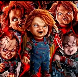 Chucky Diamond Art/Malerei 30x30 Rundbohrer - Bild 1 von 1