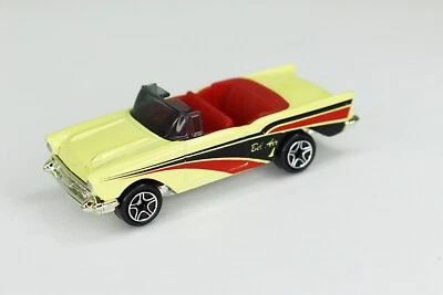 Matchbox 1957 Chevy Convertible Hot Rod 1:66 Scale Yellow NICE - Image 1 of 4