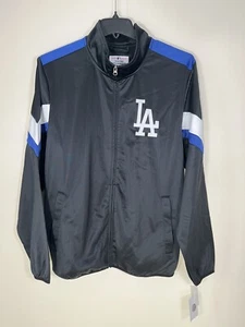 G-III Sports by Carl Banks Black Los Angeles Dodgers Sz L Full Zip Jacket - Picture 1 of 8