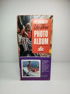 Vintage FOLDAWAY Vu-Thru YELLOW Photo Album - 3.5 Square Prints (72 Total) NOS - Picture 1 of 12
