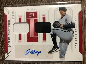 Jon Duplantier 2019 National Treasures Game Gear Materials Signatures Duo #61/99 - Picture 1 of 1