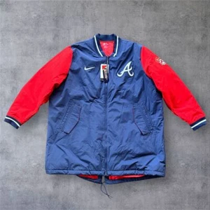 Nike Men's 3XL Atlanta Braves Dugout Varsity Jacket Multicolor Full-Zip Casual - Picture 1 of 9