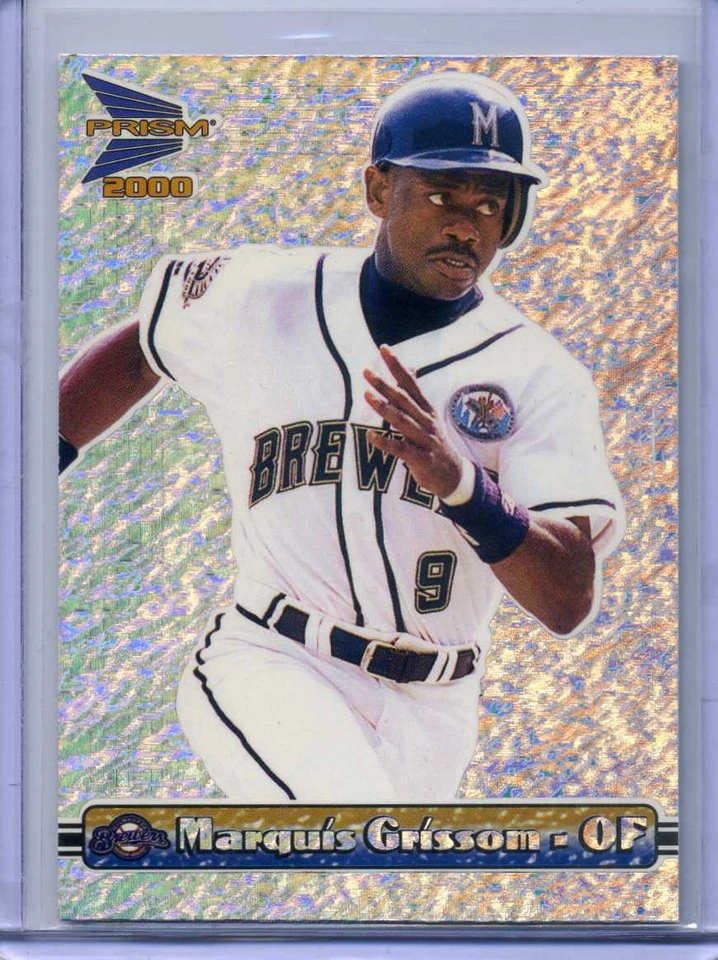 MARQUIS GRISSOM 2000 Pacific Prism TEXTURE SILVER - 1 OF 448 MADE -- BREWERS - Image 1 of 1
