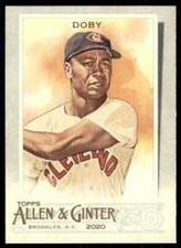 2020 Topps Allen and Ginter Base #4 Larry Doby - Cleveland Indians