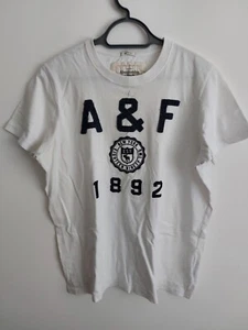 ABERCROMBIE & FITCH MENS XXL 2XL WHITE T SHIRT GOOD USED CONDITION - Picture 1 of 10