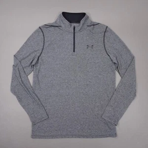 Maglione Under Armour Siro Threadborne 1/4 Zip Manica Lunga Uomo Piccolo Grigio 1289600 - Foto 1 di 9