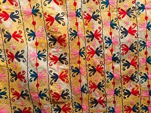 Vintage Kantha Quilt Baumwolle Suzani Tagesdecke Tagesdecke Stickerei Bettdecke Boho - Bild 1 von 7