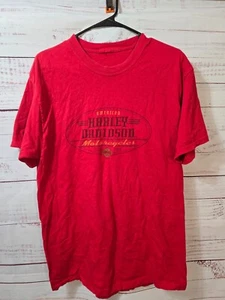 Vintage rotes Barnett Harley Davidson Kurzarm Hemd - Bild 1 von 3