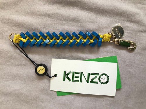 Kenzo Bracciale Dado Metallo Blu Giallo