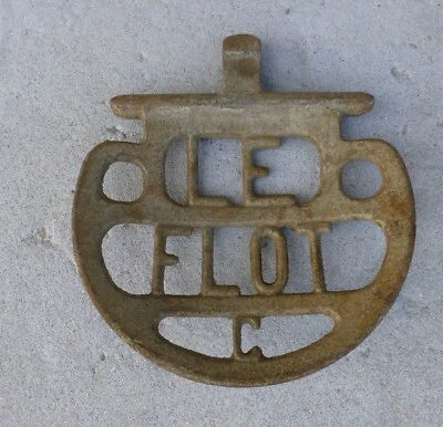 Poussoir Abreuvoir ancien LE FLOT DECO VINTAGE PORTE SAVON FERME VACHE ANIMAL - Photo 1/2