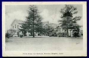 Noroton Heights Connecticut CT Fitch Home Soldiers Postcard - Picture 1 of 2