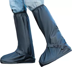 Rain Shoe Covers | Waterproof Shoe Covers for Men Women | Reusable Galoshes Over - Picture 1 of 12