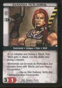 Evantha Fetladral Battletech CCG NM RARE - Imagen 1 de 1