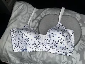 Damen-T-Shirt-BH der Marke Lucky geblümt Größe 36B neu ohne Etikett - Bild 1 von 10