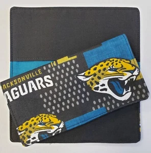 Cotton Fabric NFL Jacksonville Jaguars Checkbook Cover - Picture 1 of 1
