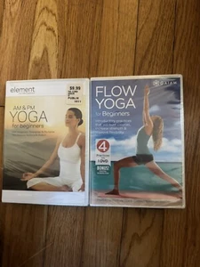 AM PM Yoga Flow Yoga Anfänger Yoga Workout Fitnessprogramm DVD 2er Set DVDs - Bild 1 von 2