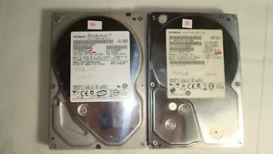 Lot of (2) Hitachi Deskstar 500gb and 750gb both 7200rpm sata 3.5" drives - Picture 1 of 2