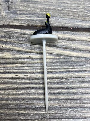 Bola amarela selo preto decoração cupcake escolha decoração bolo vintage 3"" - Imagem 1 de 4