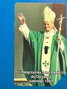 POPE John Paul II Phone card 🍀 POLAND - Jan Pawel II Papież Karta telefoniczna - Picture 1 of 2