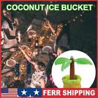 Bar flottante gonflable en plastique refroidisseur de boisson seau à glace à la noix de coco porte-boisson