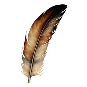 Wandtattoo Aufkleber Aquarell Feder Wandaufkleber 18X18cm Groß - Bild 1 von 1
