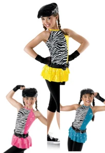 NEW Weissman "Fancy Foot" Dance Costume Skate Dress  5932 Child  - Picture 1 of 5