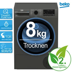 BEKO Wärmepumpentrockner Trockner 8kg Aquawave B3T22491M RO_B3T22491M_R - Bild 1 von 14