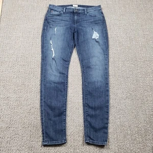 Pantalones de mezclilla Hudson tiro bajo para mujer talla 29 azul Krista súper ajustados desgastados 32x29 - Imagen 1 de 16