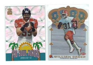 2002 Crown Royale Football "W.Green RC & J. Seau" 2- cards - Picture 1 of 5