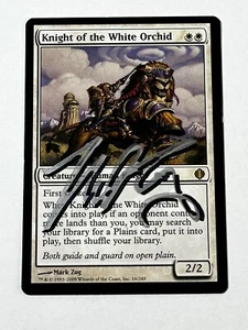 MTG Magic Knight Of The White Orchid signiert Artist Proof X1 ORI Origins Mark Zug - Bild 1 von 2