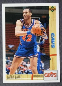 NBA Cleveland Cavaliers Larry Nance autographed 1991 Upper Deck basketball card- - Picture 1 of 1