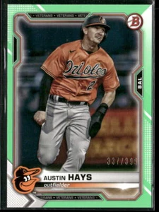 2021 Bowman #50 Austin Hays Neon Green #/399 - Bild 1 von 2