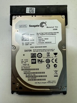 DELL 34C6N ST320LT007 9ZV142-032 320GB 7.2K RPM 16MB CACHE 3Gb/s SATA 2.5" HDD - Image 1 of 4