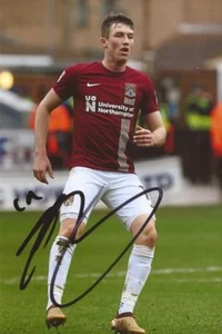 NORTHAMPTON: CHRIS LONG SIGNED 6x4 ACTION PHOTO+COA - Picture 1 of 1