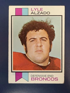 Tarjeta de fútbol americano Topps #312 1973 Lyle Alzado Broncos bajo grado G/F/P ver fotos - Imagen 1 de 2