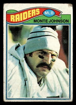 1977 Topps Monte Johnson #77 GD Oakland Raiders - Image 1 of 2