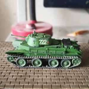 Homemade 1/72 Soviet BT-7 Light Cavalry Tank Painted Finished Model Ornaments - Picture 1 of 4