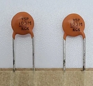 MMC electronics KCK Y5P 103M 50V Radial Ceramic Disc Capacitors Qty 50 Pcs - Picture 1 of 4