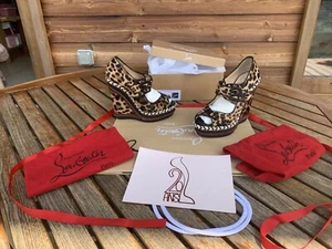 Louboutin Espadrille Shoes Rock And Gold Size 37 / US 5,5/ UK 4 - Zdjęcie 1 z 16