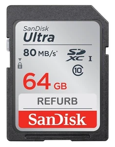 SanDisk Ultra SDXC 64GB 80MB/s Class 10 Camera Memory Card SD 64 GB 80 MB/s - Picture 1 of 2