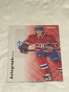Blake Geoffrion (Habs) 2012-13 Fleer Retro hockey 1996-97 SkyBox Autographics