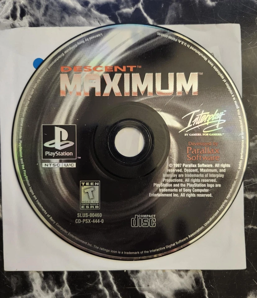 Descent Maximum - PS1 - 1997 - Disc Only - Image 1 of 1