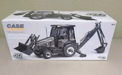 ERTL Case 580 Super M Series 2 Loader Backhoe Black 50th Anniversary 1/16 NIB - Image 1 of 4