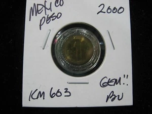 2000 MEXICO PESO KM-603 BI METALLIC GEM!! BU - Picture 1 of 2