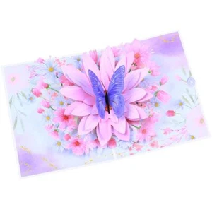 Paper 3D Pop-Up Gift Card Thank You Message Card Valentine's Day Gifts - Picture 1 of 8