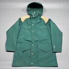 Vintage Made In USA 80s Gerry Parka Nylon Jacket With Leather Shoulder Padding