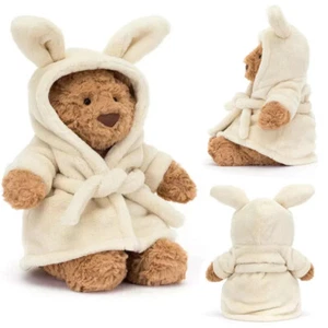 Jelly Cat Bathrobe Bartholomew Bear Eggplant Bear Strawberry Bear Doll Kids Gift - Picture 1 of 13