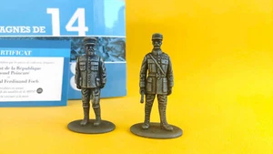 President Poincare and Marshall Foch, WW1 Figures, Scale 1:24 by Atlas Editions - Picture 1 of 3