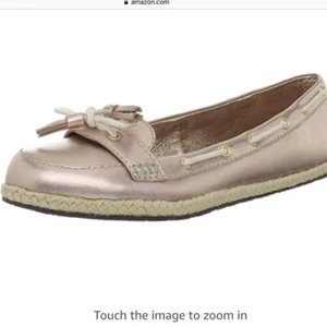 Sebago Priscilla boat shoe ballet flat nautical Gold, UK 5, US 7.5, 26cm insole - Picture 1 of 22